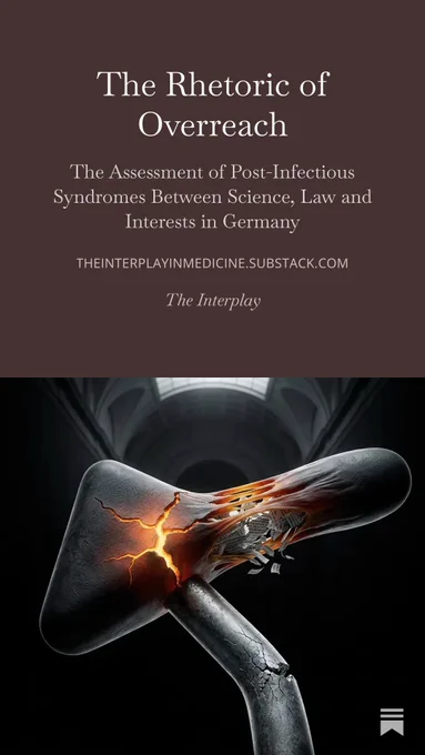 Substack tile: The Rhetoric of Overreach.  The Assessment of Post-Infectious Syndromes Between Science, Law and Interests in Germany.
By: The Interplay