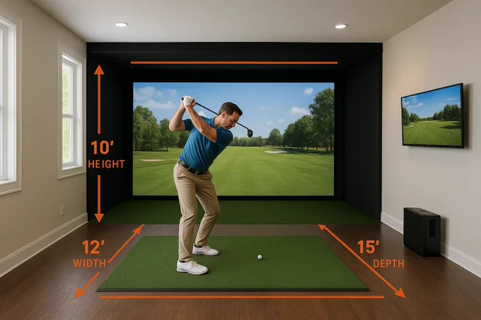 Golf Simulator Room Requirements: Minimum Size & Layout
