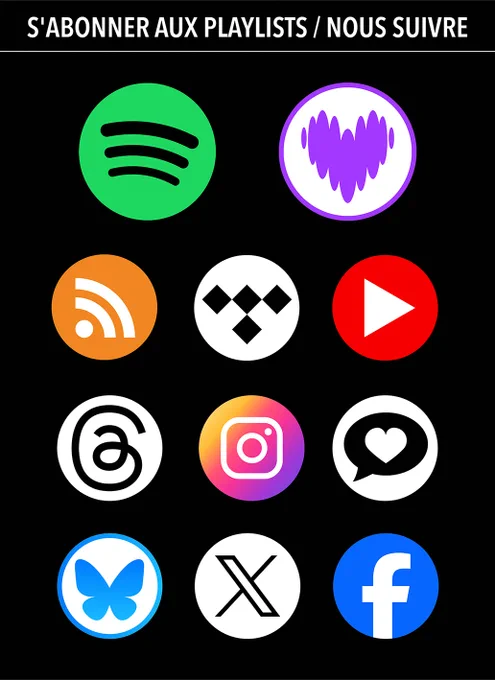 Visuel avec tous les sites ou applications où suivre le blog I Left Without My Hat