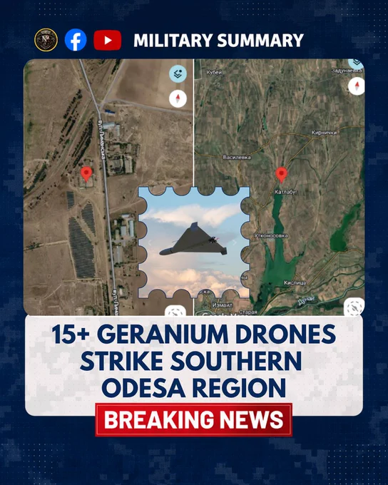 15  Geranium Drones Strike Southern Odesa Region