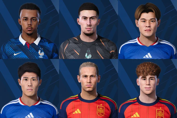 France NT

Jules Kounde - FC Barcelona
Robin Risser - RC Lens

Japan NT

Kaishu Sano - 1.FSV Mainz 05
Takahiro Tomiyasu

Spain NT

Marcos Llorente - Atletico Madrid
Victor Munoz - CA Osasuna