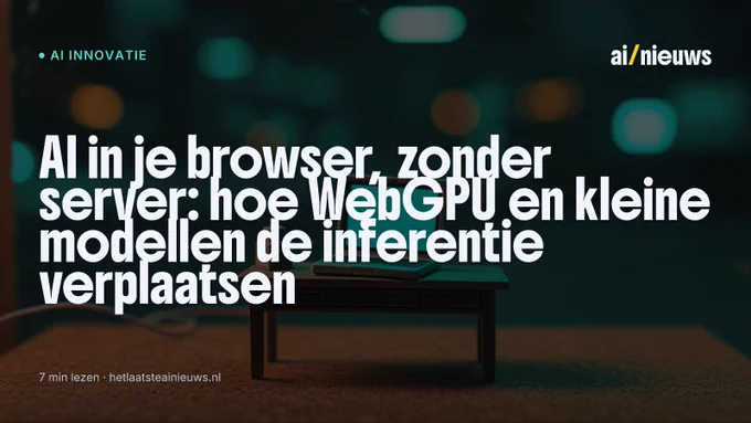 Miniatuur diorama-illustratie bij artikel 'AI in je browser, zonder server: hoe WebGPU en kleine modellen de inferentie verplaatsen