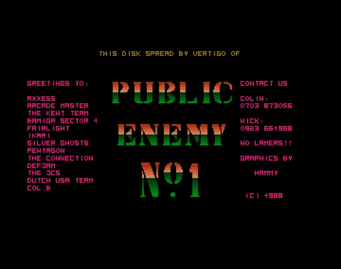 Screenshot of "Indian Mission" - Crack: Megaforce 88 - Published by Coktel Vision on Commodore Amiga (1988)