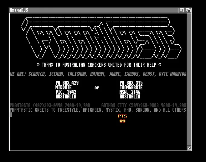 Screenshot of "Fast Lane! - The Spice Engineering Challenge" - Crack: Oracle (OCL) - Intro Hack: Phantasie - Published by Artronic on Commodore Amiga (1990)
