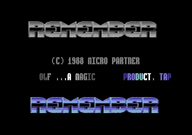 Screenshot of "Mini-Golf" - Crack: Remember (REM) - Published by Magic Bytes on Commodore 64 (1988)