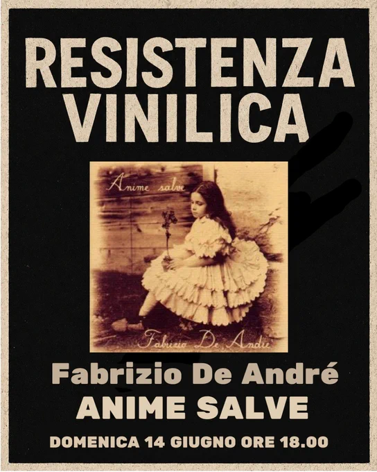 Alle 18 su RadioQuar per Resistenza Vinilica c'è Anime Salve di Fabrizio De Andrè. Pubblicato nel 1996 è l'ultimo album in studio del cantautore ligure, scritto in collaborazione con Ivano Fossati.
Il disco racconta storie di persone ai margini della società, storie di solitudine e affronta temi quali la diversità, la libertà e la ricerca della propria identità.
È considerato uno dei capolavori della musica italiana.
Lo ascoltiamo alle 18 su RadioQuar.com
📻