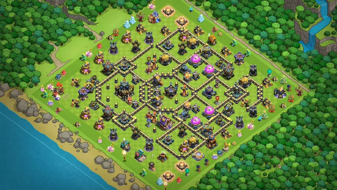 Base 2: Anti Thrower Legends Base • Anti 3 Star : Clash of Clans Dorf Vorlagen