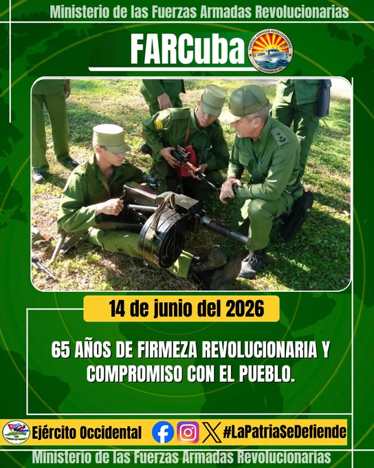 La jefatura, la Sección Política, las organizaciones de bases del Partido y la UJC felicitan a los hombres y mujeres del Ejército de Vencedores y los exhortan a continuar preparándose con firmeza para la defensa de la Patria.
¡Honor y gloria a quienes, con lealtad y entrega, mantienen viva la obra revolucionaria y garantizan la continuidad histórica de nuestro pueblo!  