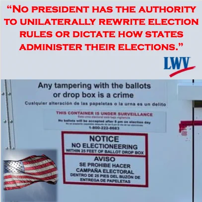 The President has no authority to dictate elections. 