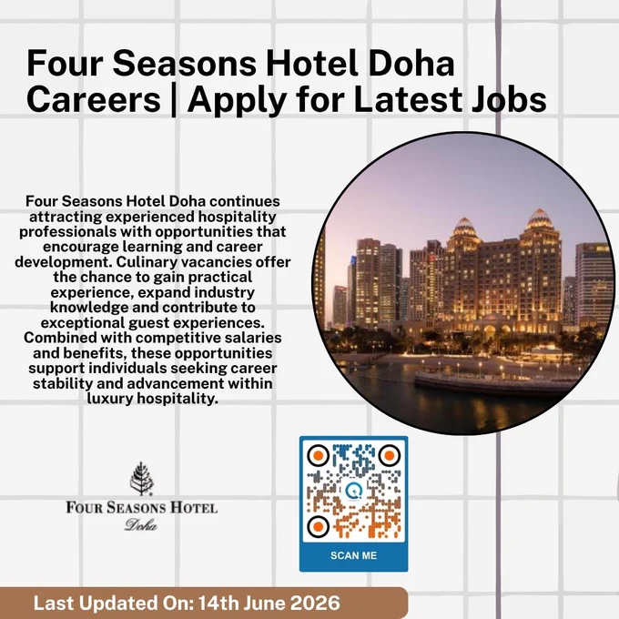 Four Seasons Hotel Doha Opens Rewarding Roles for Experienced Staff

Read More & Apply: https://www.inituban.com/2024/05/four-seasons-hotel-doha-job-openings-in.html

Four Seasons Hotel Doha provides exciting employment opportunities for hospitality professionals aiming to advance skills.

#HospitalityCareers #FourSeasonsDoha #JobOpportunities #HospitalityIndustry #CareerGrowth #DohaJobs #LuxuryHospitality #HospitalityProfessionals #WorkAtFourSeasons #ExploreCareers