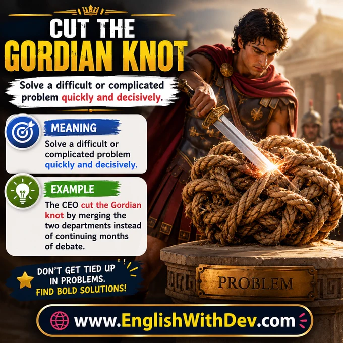 Idiom of the Day Cut the Gordian Knot