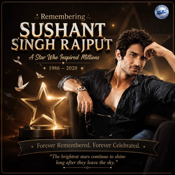 🌟 Remembering Sushant Singh Rajput 🕊️✨

A true inspiration, a remarkable talent, and a dreamer who taught millions to believe in themselves. His passion, dedication, and unforgettable performances continue to shine in the hearts of his fans across the world.

💫 Forever remembered for his talent.
💫 Forever celebrated for his legacy.
💫 Forever loved by millions.

🕊️ 1986 – 2020

"The brightest stars continue to shine long after they leave the sky." ⭐

🙏 A heartfelt tribute to a star whose journey continues to inspire generations.

🌐 Website: www.guwahatijobconsultancy.com

#SushantSinghRajput #SSRForever #RememberingSSR #guwahatijobconsultancy #ForeverInOurHearts 