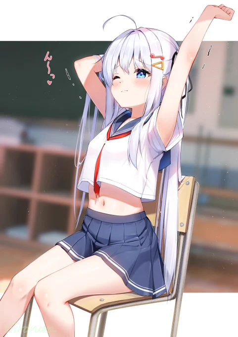 ストレッチする乃亜