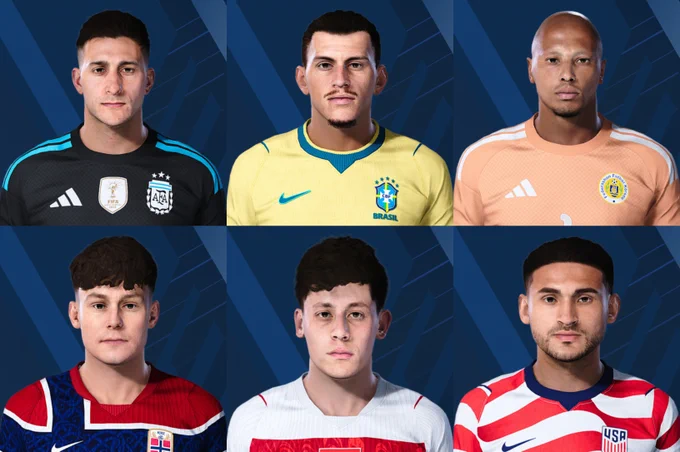 Argentina NT
Juan Musso - Atletico Madrid

Brazil NT
Roger Ibanez - Al-Ahli SFC

Curacao NT
Eloy Room

Norway NT
Jorgen Strand Larsen - Crystal Palace FC

Turkey NT
Arda Guler - Real Madrid

USA NT
Cristian Roldan - Seattle Sounders