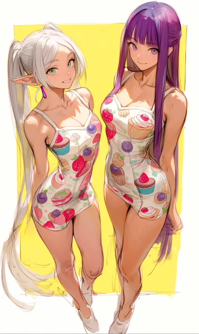 SFW illustration. Made with Nijijourney