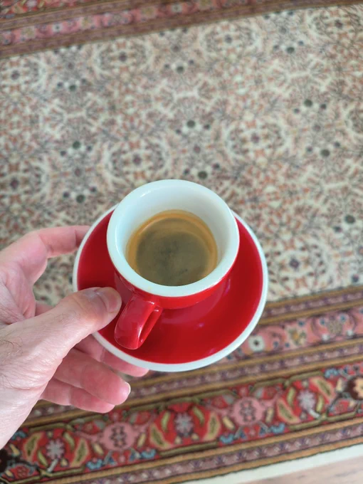 Rote Espressotasse 