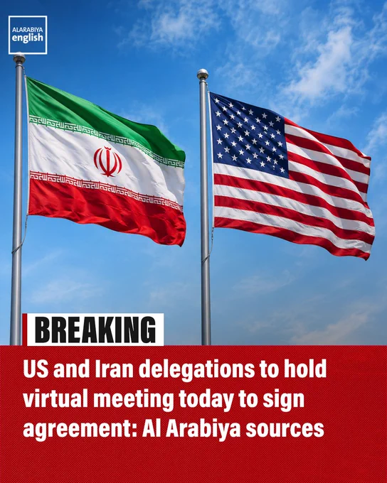 Flags Iran and USA