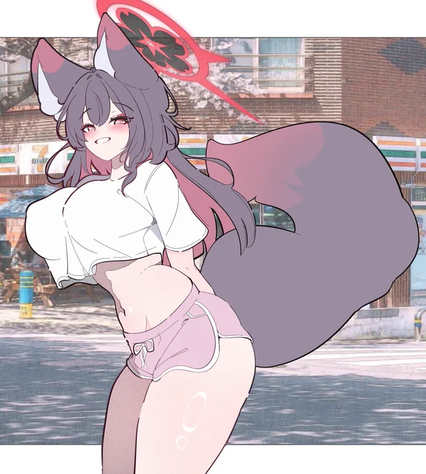 블루아카이브 와카모그림 SFW