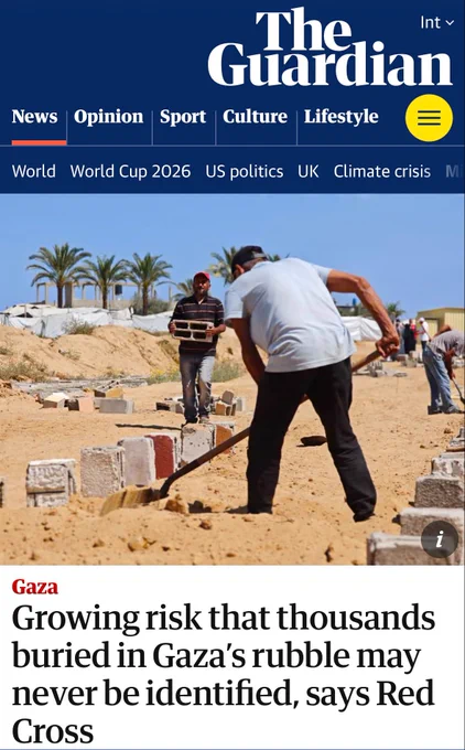 https://www.theguardian.com/world/2026/jun/14/growing-risk-thousands-buried-gaza-rubble-never-identified-red-cross