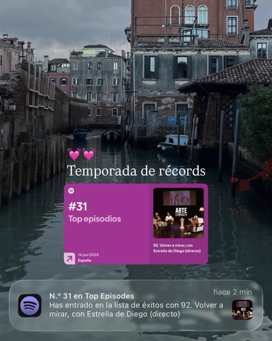 El episodio de Arte compacto con Estrella de Diego está en el puesto 31 entre los más escuchados de España en Spotify