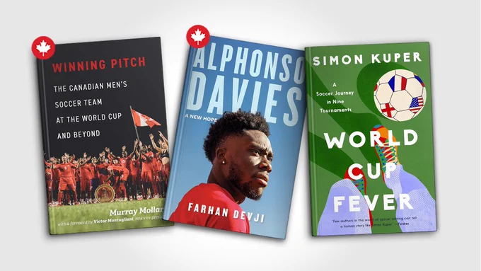 Covers of Winning Pitch, Alphonso Davies and World Cup Fever.
