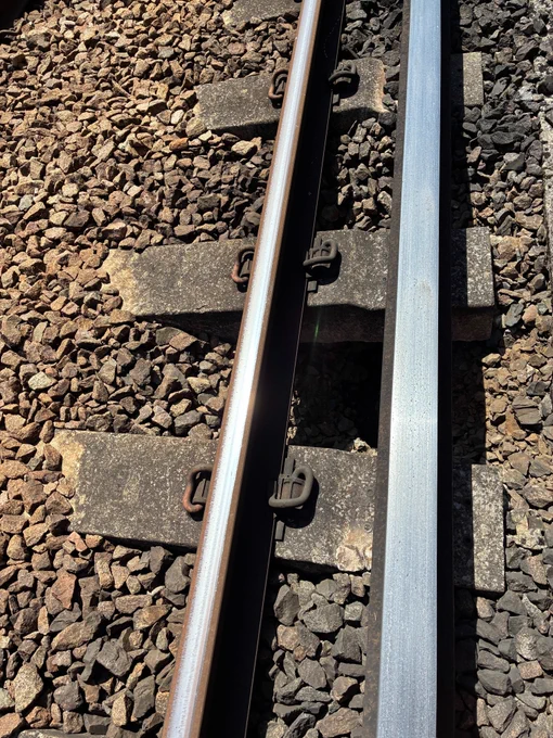 Hole forming underneath the track