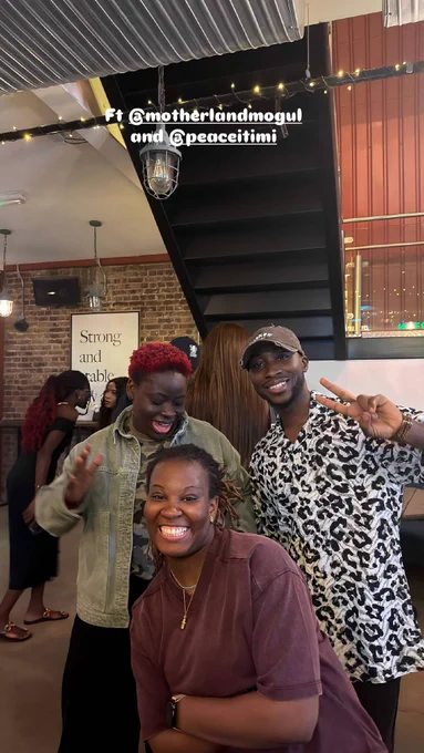 Hakeem in a picture with Peace Itimi and Joyce Imiega