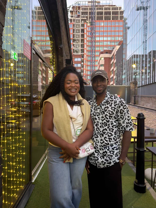 Hakeem with Tosin Oluwasehinde