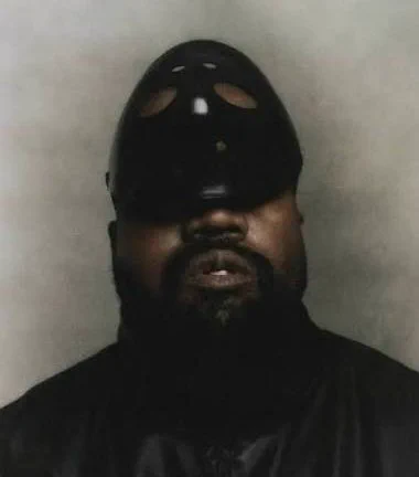 Kanye West wearing a mask