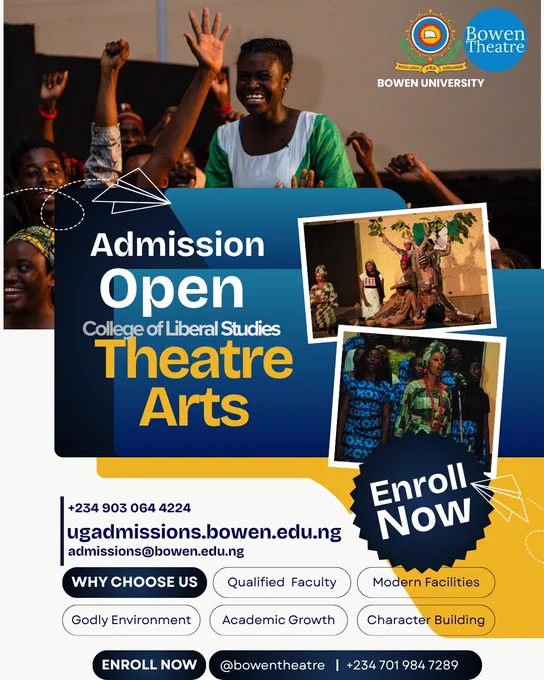 Study Theatre Arts at Bowen University
