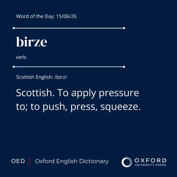 The OED definition of \u2018birze\u2019, today\u2019s word of the day.\n