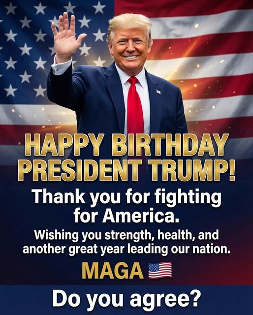 Happy Birthday to a man of strength, vision, and unwavering commitment to America. A true fighter who stood for his country with pride. Wishing you continued success 🇺🇸❤️