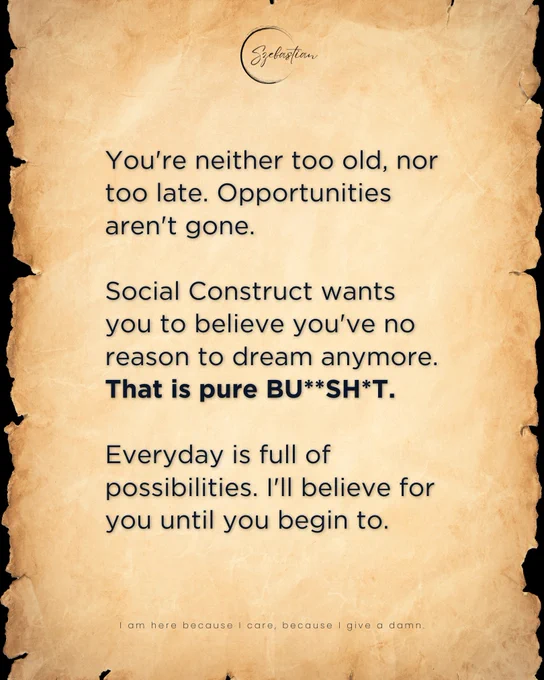 Don't let toxic patriarchy driven social construct tell you what your dreams are worth. Your dreams, your aspirations matter - believe in them, chase them like your life depends on it! 

#SocialConstruct #KeepBuilding #YourDreamsMatter 