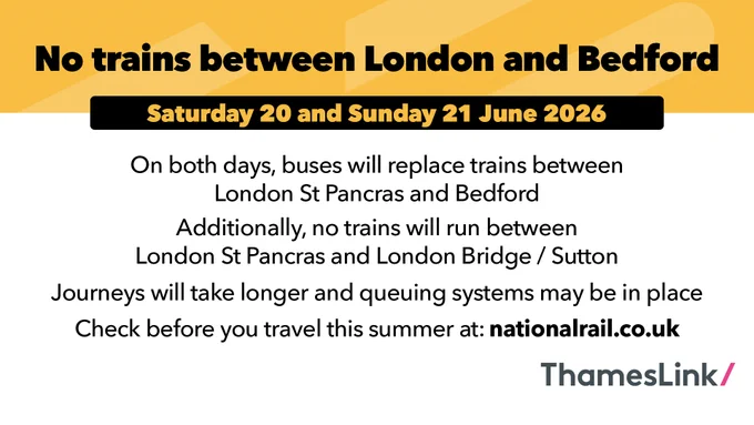 Informative graphic that displays the same information as the post, with the addition of "Journeys will take longer and queuing systems may be in place. Check before you travel this summer at national rail."