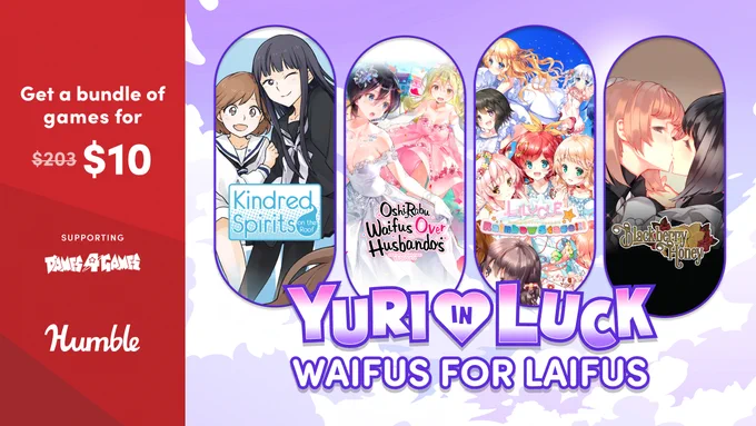Yuri in Luck: Waifus for Laifus | Humble Bundle