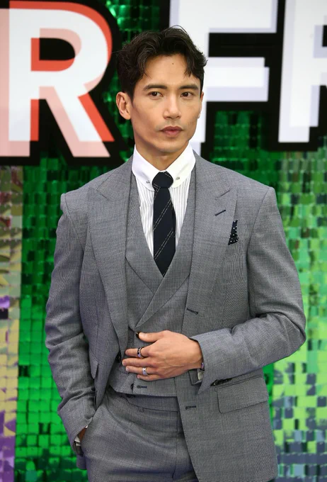 Manny Jacinto poses for photographers at the “Freakier Friday” UK premier.