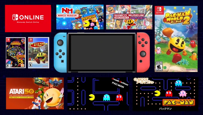 Releases of the original Pac-Man game available on Nintendo Switch:
>Namco Museum (2017)
>Namco Museum Archives Volume 1 (2020)
>Arcade Archives: Pac-Man (2021)
>Pac-Man Museum  (2022)
>Pac-Man World: Re-Pac (2022)
>Pac-Man World 2: Re-Pac (2025)
>Atari 50: The Namco Legendary Pack (2025)
>Nintendo Switch Online (2026)
>G-Mode Archives : Pac-Man (TBD 2026)