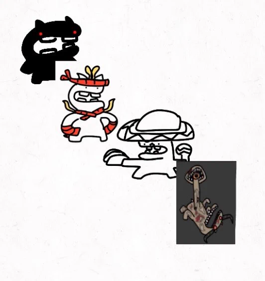 some black one, Rempong hippo (i remember his name), el hipopótamo (cabunga!) and Ghost hippo disease.