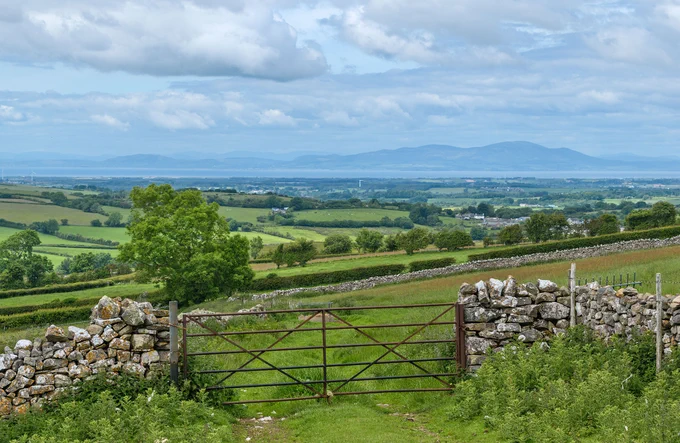 Looking across the Solway Firth to Criffel in South-West Scotland from Uldale Common