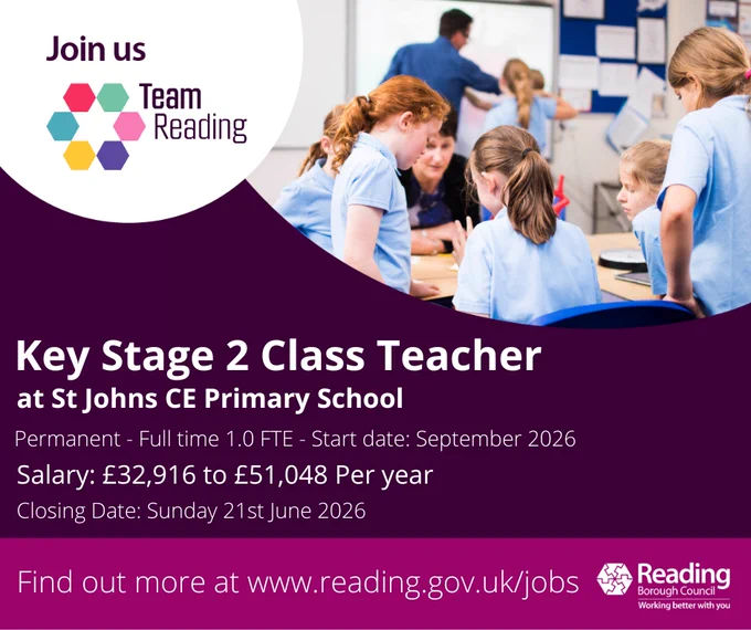 KS2 Class Teacher - St Johns CE Primary School