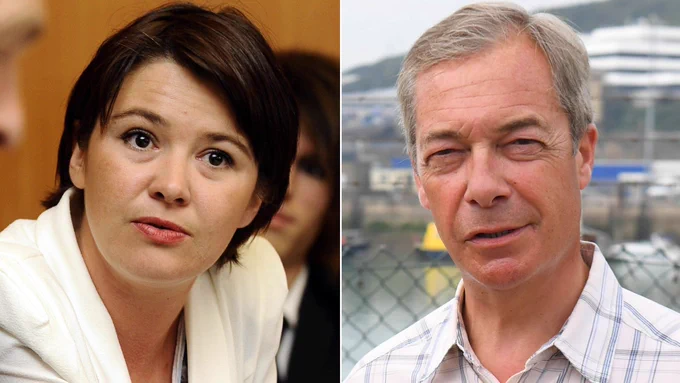 Laure Ferrari, French far right politician and partner of Farage who bought a house in Clacton - some say so Farage didn't have to pay stamp duty