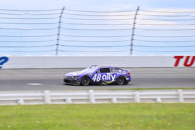 The Ally 48 on track