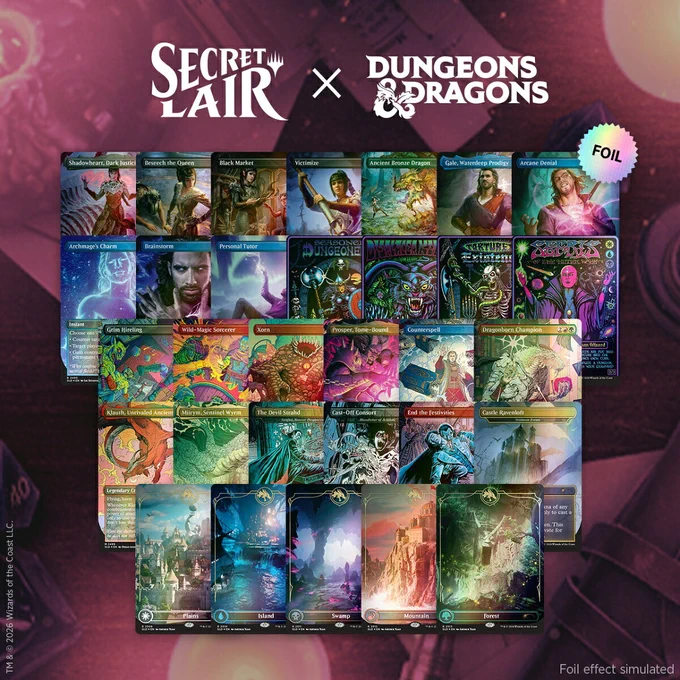 マジック：ザ・ギャザリング Secret Lair Roll for Initiative Superdrop The Chromatic Dragon’s Hoard Foil Bundle【クレジットカード決済限定】