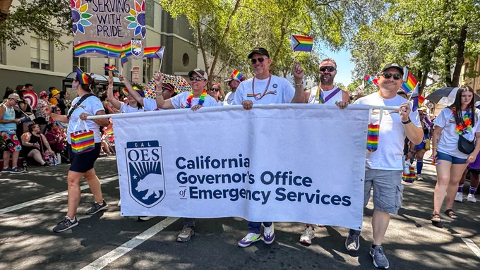 Cal OES participates in the Pride March