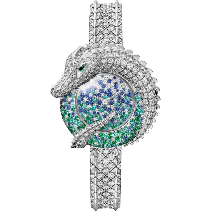 Crocodile Jewelry Métiers d'art enamel watch