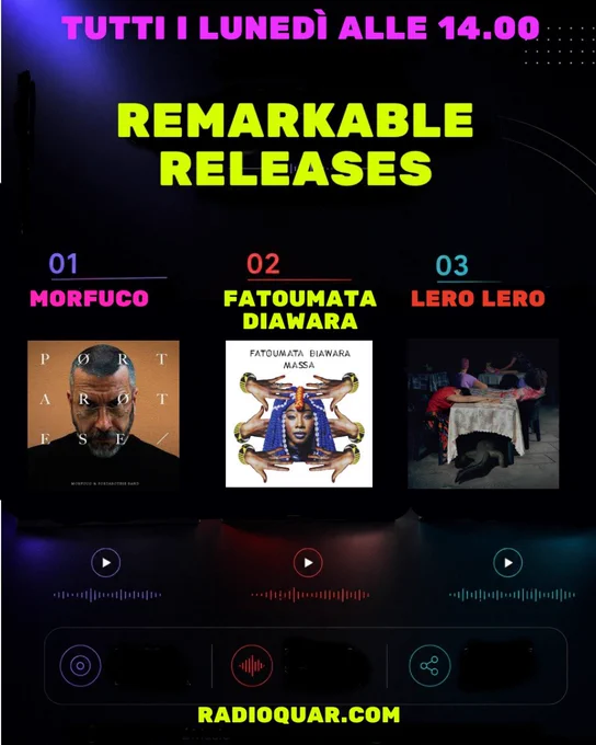Ore 14
Remarkable Releases 