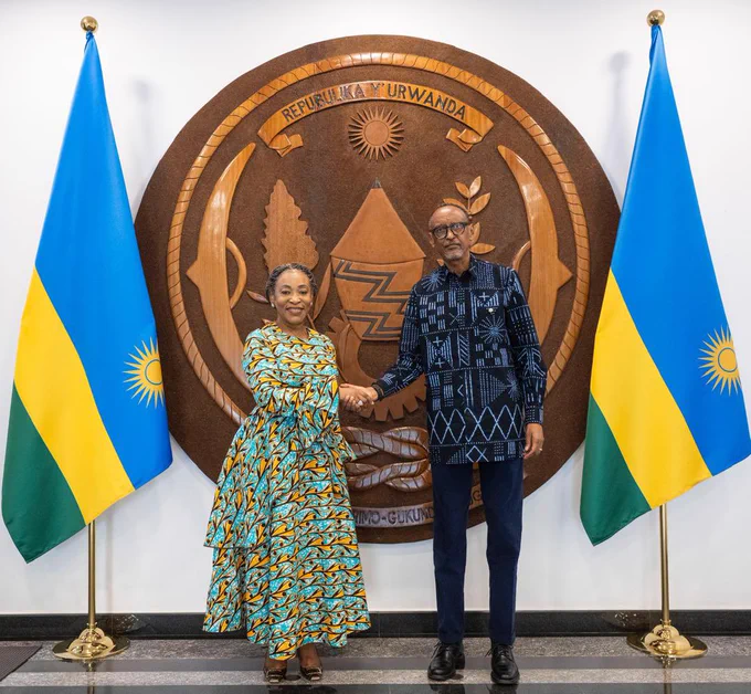 Commonwealth Secretary-General, Hon Shirley Botchwey and President of Rwanda, H.E. Paul Kagame