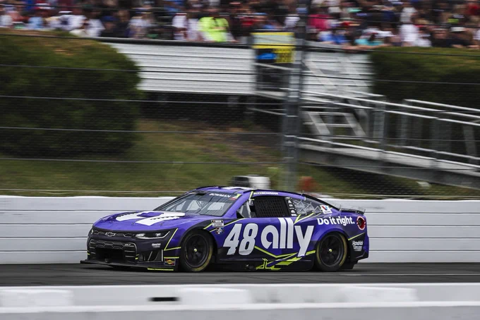 The Ally 48 on track