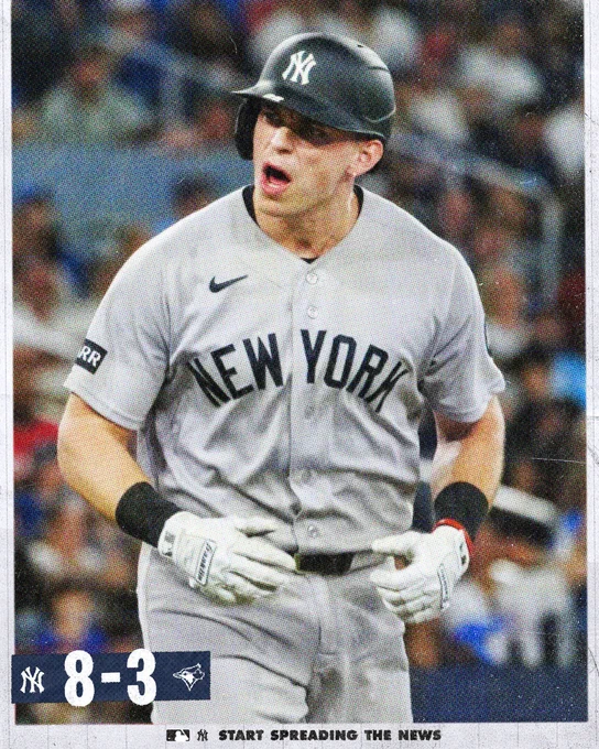 FINAL: Yankees 8, Toronto 3. 
