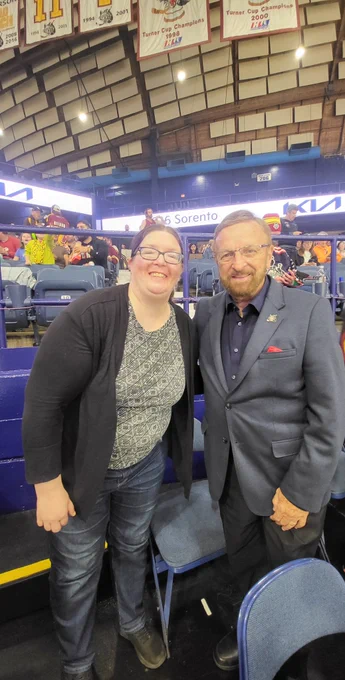 Me and Wayne Messmer at AllState Arena